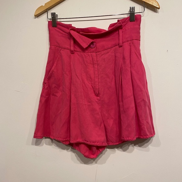 & Other Stories Pants - & Other Stories Paperbag High Waisted Wide Leg Shorts